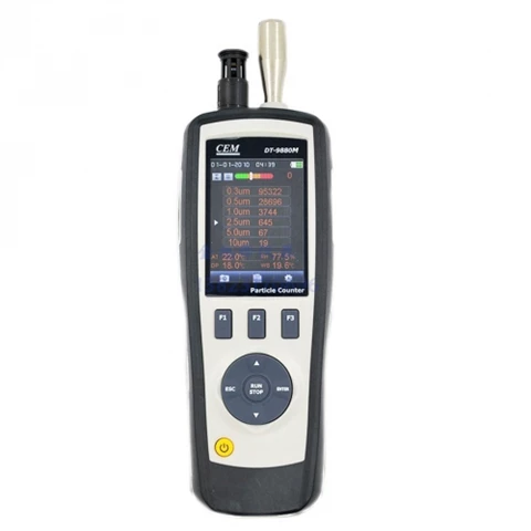 CEM DT-9880M 4-in-1 Air Particle Counter, Temperature, Humidity