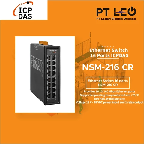 ICPDAS Ethernet Switch NSM-216CR seris
