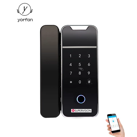 Bluetooth Fingerprint Glass Smart Door Lock YFBG-F7