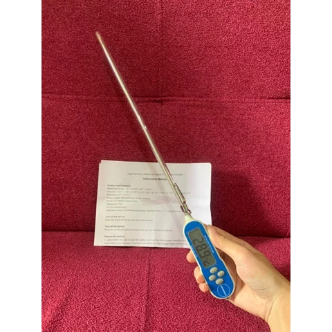 Waterproof IP68 Food/Industrial Thermometer with Length Probe 30cm