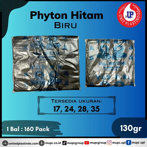Kantong plastik HD hitam Phyton biru 