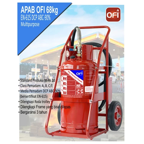 OFI - APAB ABC-90% DCP FIRE EXTINGUISHER, CAP: 68 KG, OFI-ABC68