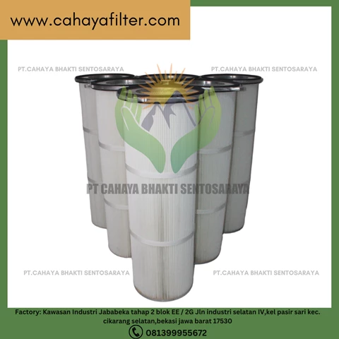 High Efficiency Industry Cartridge Polyester air filter gas turbine