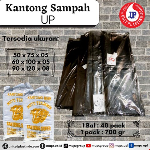 Kantong sampah UP hitam / Trash bag / Plastik sampah