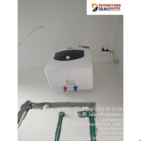 perbaikan Wika solar water heater