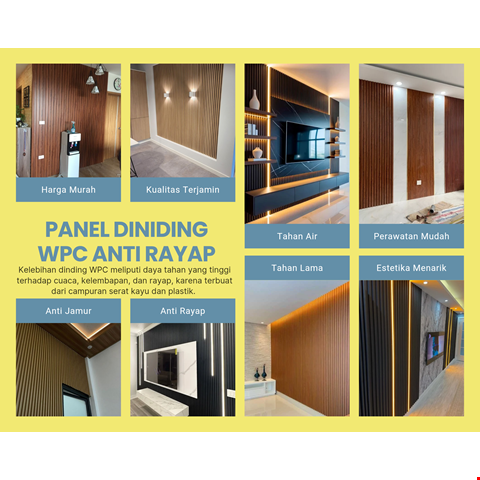 Pasang panel dinding WPC Bekasi