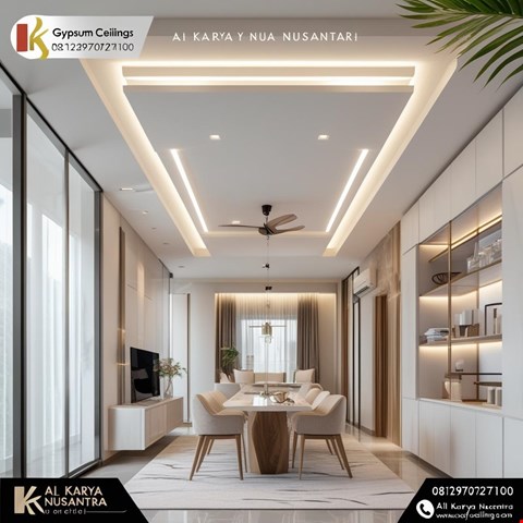 pasang plafon gypsum murah