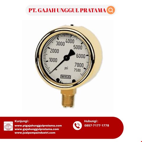 Pressure Gauge WIKA Model 213.53.063 0-7500 psi
