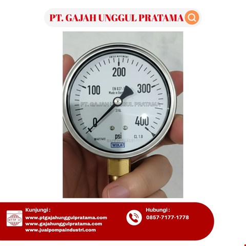Pressure Gauge WIKA Model 213.53.063 0-400 Psi
