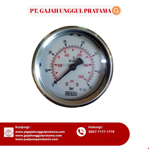 Pressure Gauge WIKA Model 213.53.063 0-1000 psi