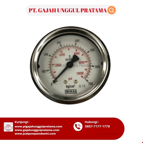 Pressure Gauge WIKA Model 213.53.100 0-700 kg/cm2