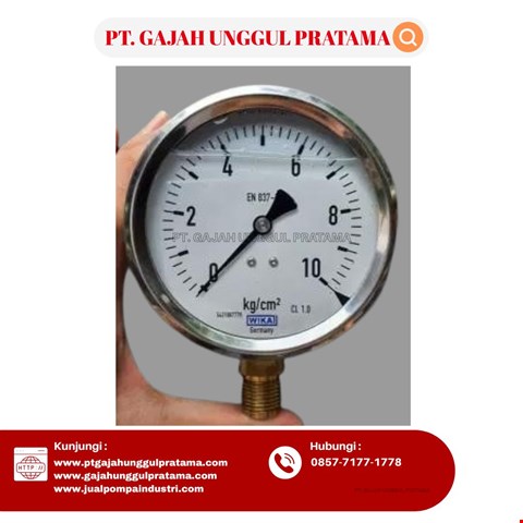 Pressure Gauge WIKA Model 213.53.100 0-10 Kg/cm2