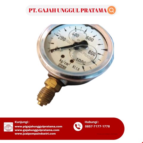 Pressure Gauge WIKA Model 213.53.100 0-1000 Kg/cm2