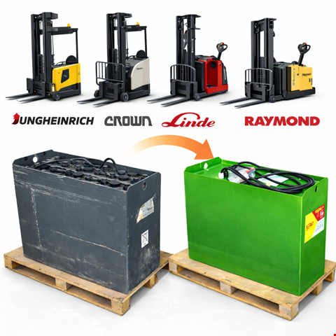 Konversi Battery Lead Acid ke Lithium LFP 24V untuk Stacker Electric