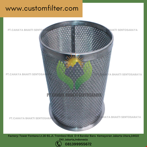 316 Stainless Steel Double Layer Perforated Woven Strainer Basket