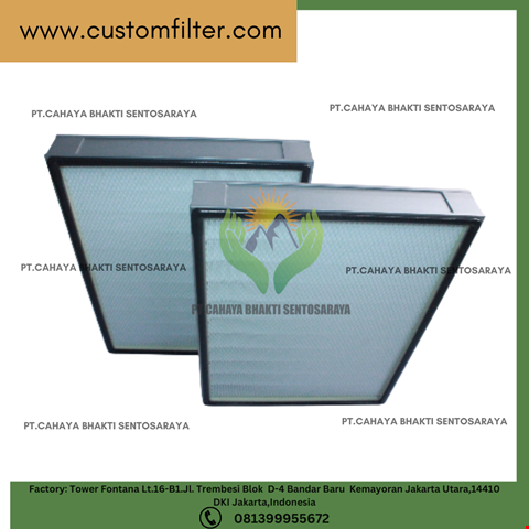 Custom 0.3 Micron H13 H14 Hepa Air Filter AHU