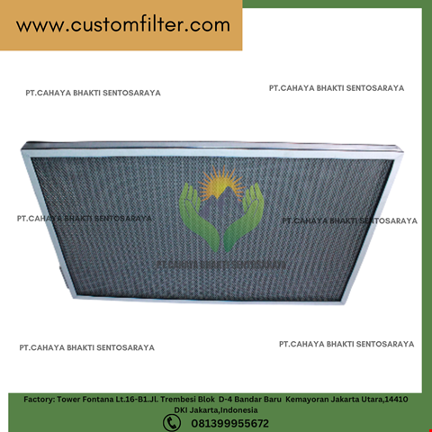 High Efficiency Panel Filter Durable Mesh Air Filter