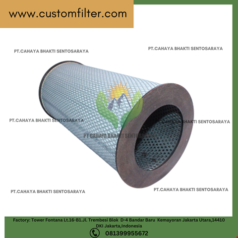 Gas Filter Equipment Dry Dust-Free Cartridge for Industrial Compressor