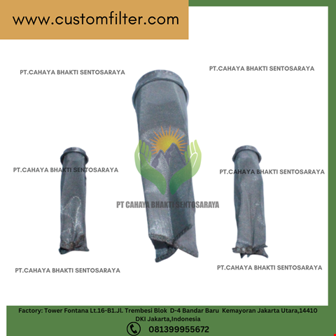 Stainless Steel 304 Metal Adjustable Wire Mesh Cartridge Filter