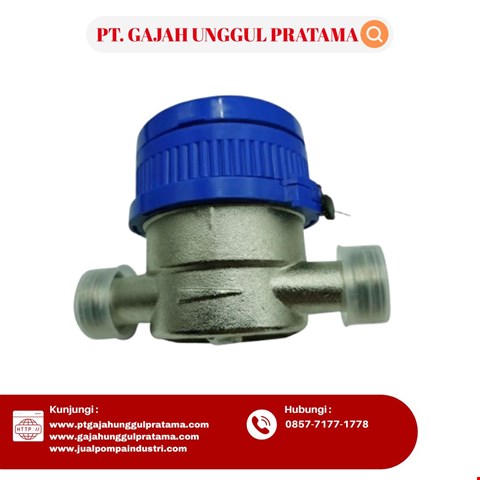 Single Jet Brass Flow Meter SHM Size 3/4 Inch DN 20