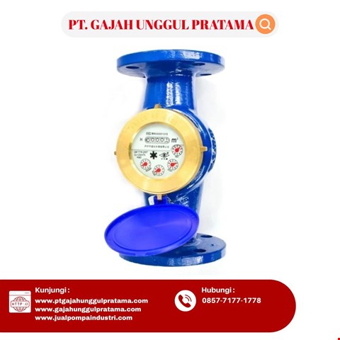 Vane Flange Cast Iron Flow Meter SHM Size 1 1/2 Inch DN 40