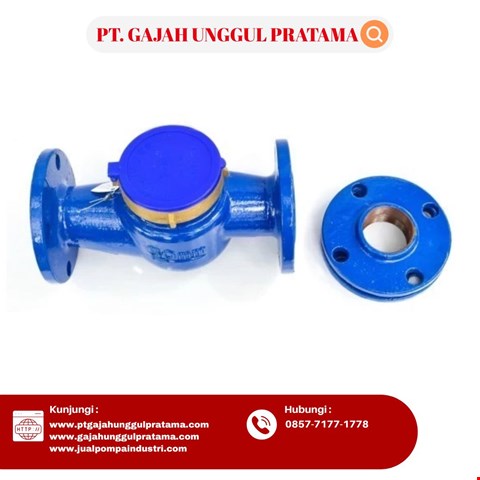 Vane Flange Cast Iron Flow Meter SHM Size 2 Inch DN 50