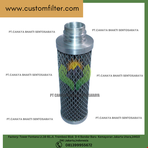 Air Compressor Spare Parts Glass Fiber Micro Oil Filter Element