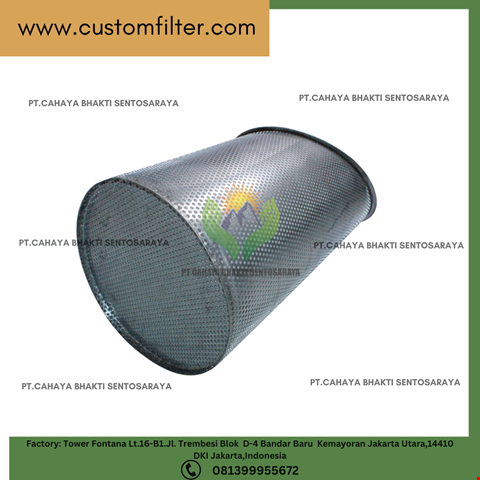 304 Stainless Steel Perforated Metal and Wire Mesh Basket Filter