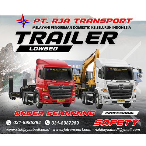 Sewa Trailer Lowbed Surabaya | PT. RJA Transport