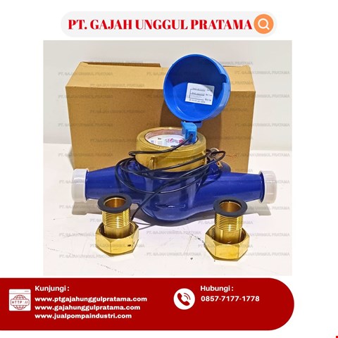 Multi Jet brass Flowmeter Pulse SHM 3/4 Inch DN 20