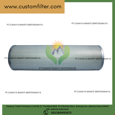 Custom Gas Turbine Air Intake Filter for Dust Collection