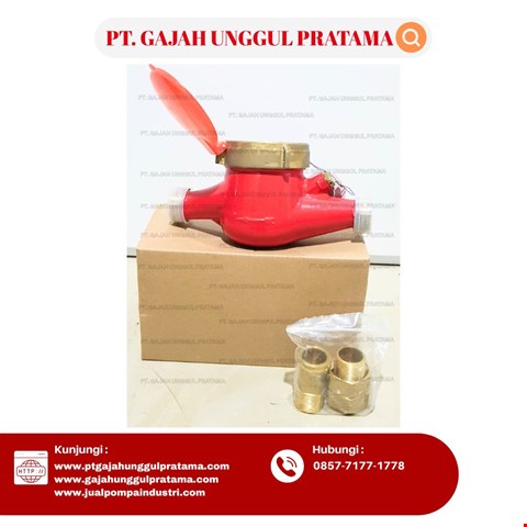 Multi Jet brass Flowmeter Hot SHM 1/2 Inch DN 15