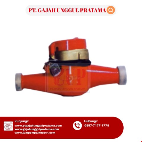 Multi Jet brass Flowmeter Hot Pulse SHM 3/4 Inch DN 20