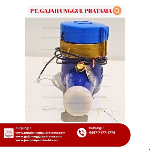 Multi Jet brass Flowmeter Pulse SHM 1/2 Inch DN 15