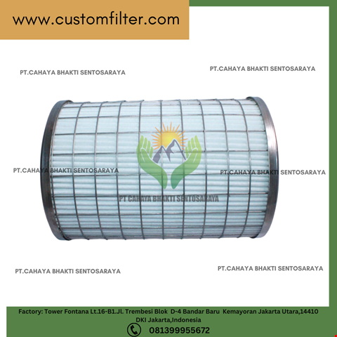 Polyester Cylindrical air Filter Cartridge Industry