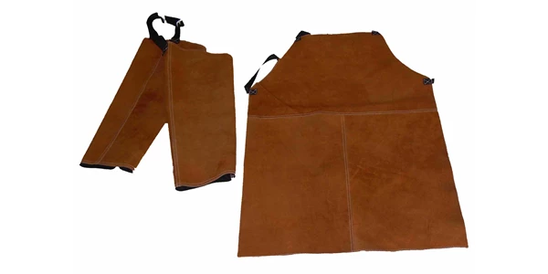pelindung dada untuk las welding apron dan pelindung lengan untuk las welding sleeve