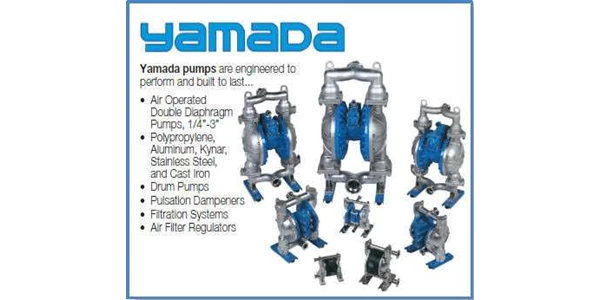yamada diaphragm pump, lubrication equipment, apir powered, sparepart diagpram teflon serie 771110 etc.