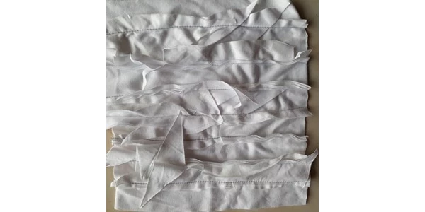 kain majun warna putih jahit tumpuk 30 cm