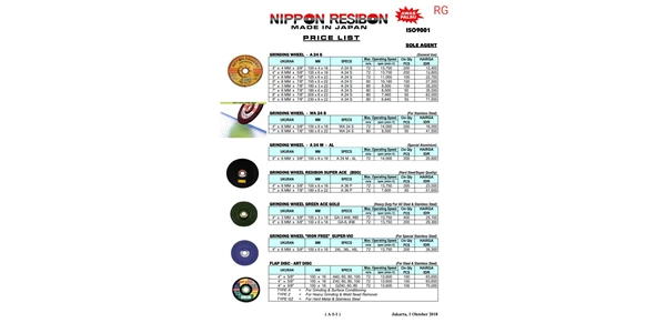 nippon resibon - grinding wheel a 24s
