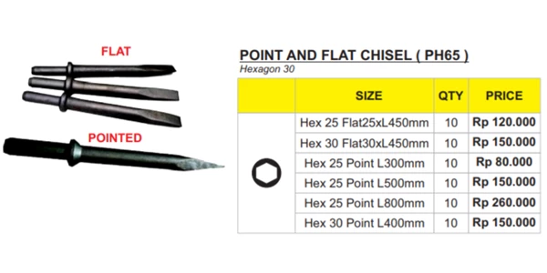 point and flat chisel ( ph65 )