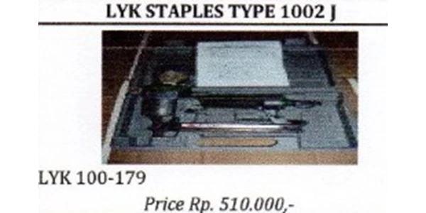 lyk staples type 1002 j