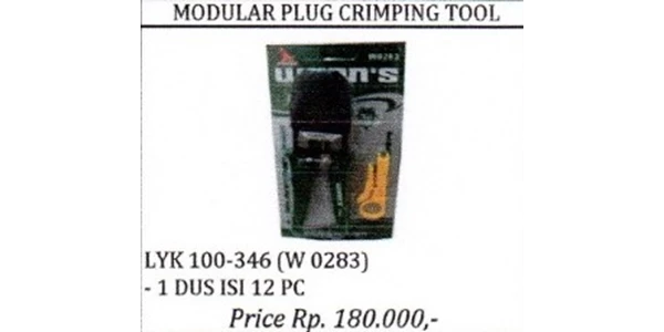 modular plug crimping tool