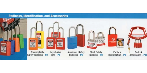 padlocks, identification, and accessories
