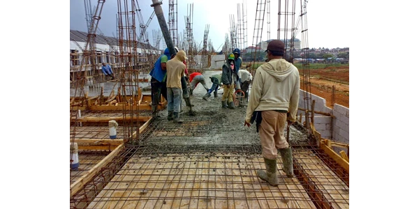kontraktor pemasangan beton hulu sungai utara