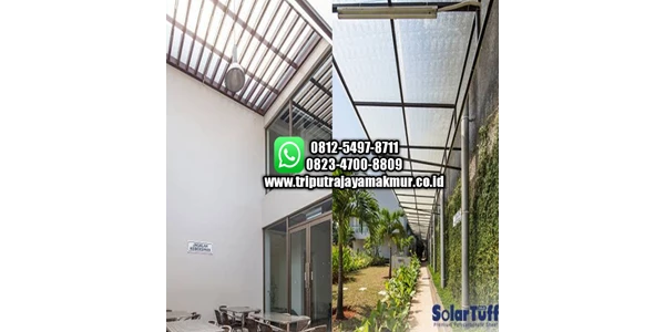 pembuatan atap polycarbonate solartuff palembang terbaik