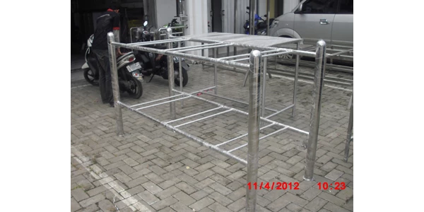 rangka meja panjang stainless steel termurah-3