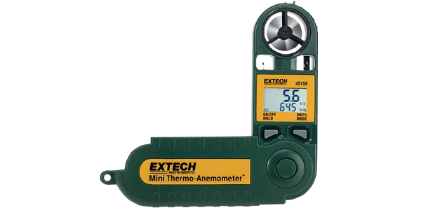 extech 45158: mini thermo-anemometer with humidity