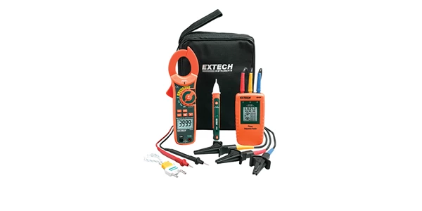 extech ma640-k: phase rotation/clamp meter test kit
