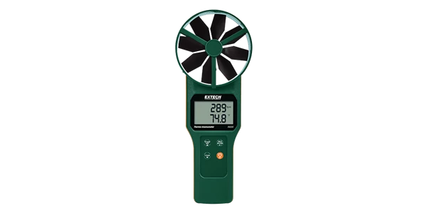 extech an300: large vane cfm/cmm thermo-anemometer