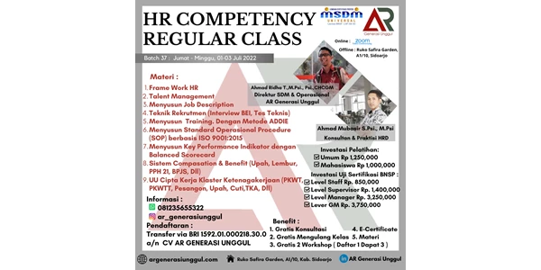 hr competency regular class (pelatihan)